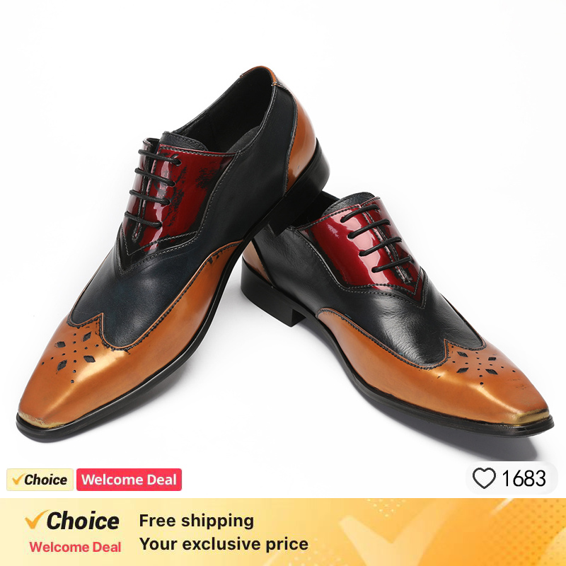Sepatu OXFORD mewah untuk pria - Leather Shoe Polish ulasan dan harga